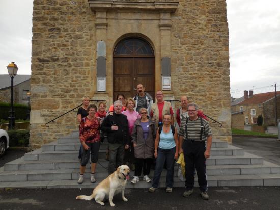 Arrivee de la marche du 13 septembre 2015 a st laurent